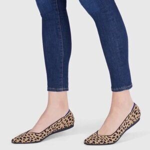 Rothy's The Point Flats in Leopard Print | Size 6.5
